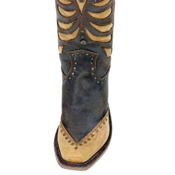 Liberty Black Glory Vintage Cafe Tall Leather Boots LB711510 - Women's Size 8 - Picture 8 of 16